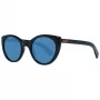 ERMENEGILDO ZEGNA Unisex Sonnenbrille ZC0009-01V50 - Schwarzer Acetatrahmen, graue Gläser 50/23/145 mm