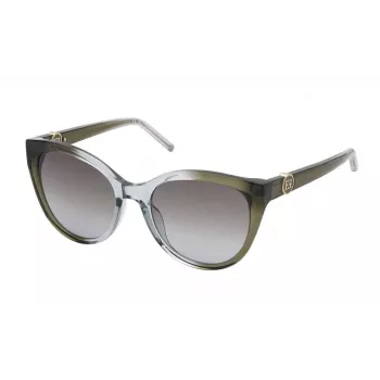 ESCADA Damen-Sonnenbrille SESD87-550C44 Butterfly - Braun Havana, Verlaufsglas Braun, 55/20/140 mm