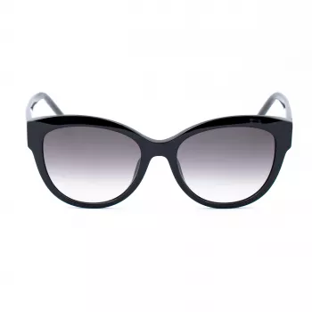 ESCADA Damen Sonnenbrille SESD99-550700 - Schwarzer Acetat-Rahmen mit grauen Gradientengläsern - 55/18/140 mm