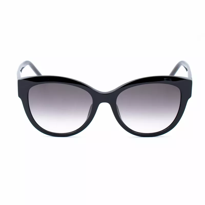 ESCADA Damen Sonnenbrille SESD99-550700 - Schwarzer Acetat-Rahmen mit grauen Gradientengläsern - 55/18/140 mm