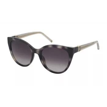 ESCADA Damen-Sonnenbrille SESD87-5507UX Havanna Acetatrahmen Verlauf Braun Gläser 55/20/140 mm