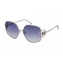 ESCADA Damen-Sonnenbrille SESD91600A39 - Schwarzer Rahmen, Graue Gradientengläser, 60/16/130 mm