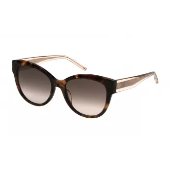ESCADA Damen-Sonnenbrille SESD99-5509XK Cat Eye Havana Braun Verlauf 55mm