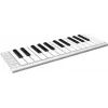 ESI Xkey 25 USB MIDI Controller Keyboard - 25 anschlagdynamische Tasten, polyphoner Aftertouch, gebürstetes Aluminium, ultraflach, Silber