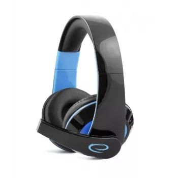 Esperanza EGH300B Kabelgebundenes Gaming-Headset mit Mikrofon, Over-Ear, Schwarz & Blau