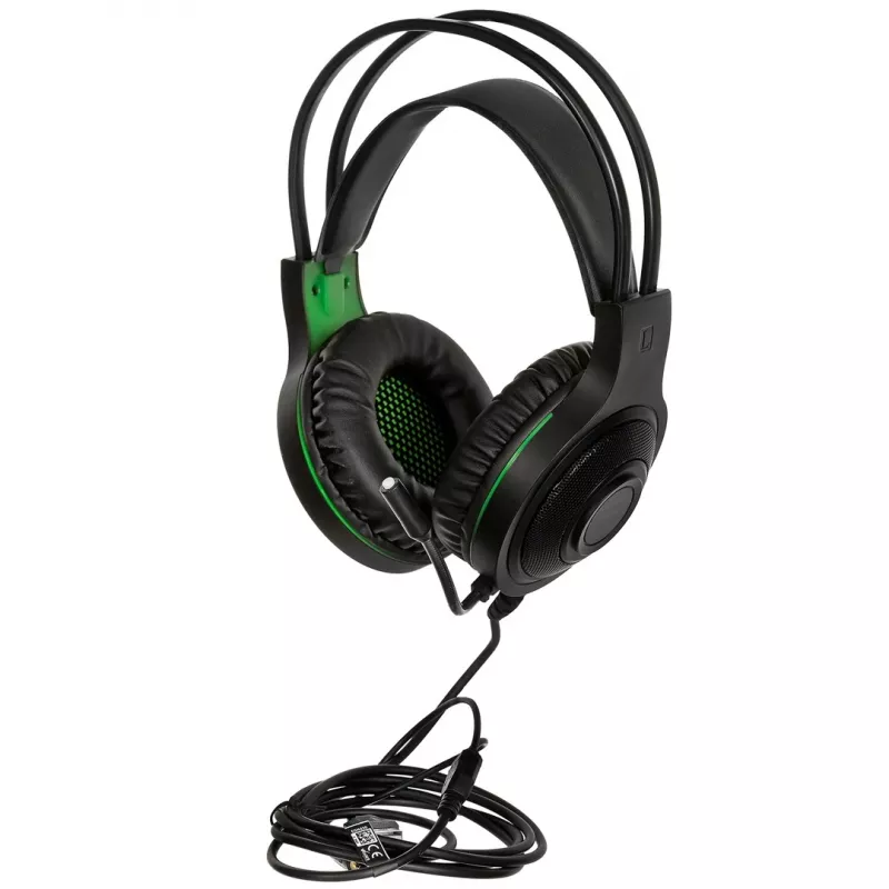 Esperanza EGH430 THUNDERBIRD Kabelgebundenes Gaming-Headset mit Mikrofon, Schwarz & Grün