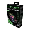 Esperanza EGM701 Mangora 8D Kabelgebundene Gaming-Maus, RGB-Beleuchtung, 7200 DPI, optischer Sensor, 6 Tasten, geflochtenes Kabel, rechtshändig, Schwarz