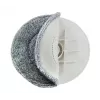 Esperanza EHS007 Wischset mit Schleuderfunktion, Mikrofaser, 2 Köpfe, Edelstahlstiel, Grün/Grau