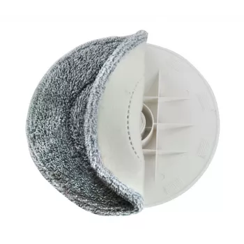 Esperanza EHS007 Wischset mit Schleuderfunktion, Mikrofaser, 2 Köpfe, Edelstahlstiel, Grün/Grau