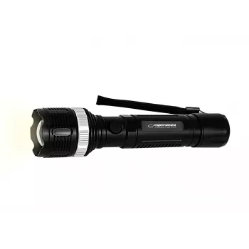 Esperanza Epione L Schwarz Handtaschenlampe LED, 80 lm, 100 m Strahl, Aluminium, Spritzwassergeschützt