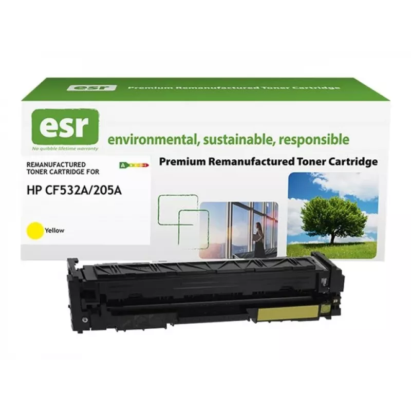 ESR Remanufactured Toner Cartridge Kompatibel mit HP CF532A Gelb 1.600 Seiten