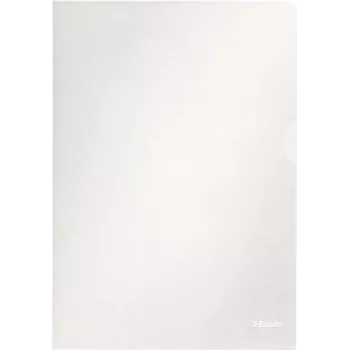 Esselte Standard A4 Dokumentenhüllen, Polypropylen, genarbt, 0,12 mm, oben und seitlich offen, dokumentensicher, Daumenausschnitt, 100er-Pack 54832
