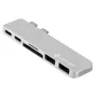 eSTUFF USB-C Slot-in Hub Pro Silber (ES84122-SILVER)