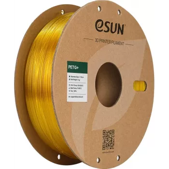 ESUN PETG+ 1,75mm Transluzent Gelb 1kg Papierspule 3D-Drucker Filament PETG+175T-Y1P1