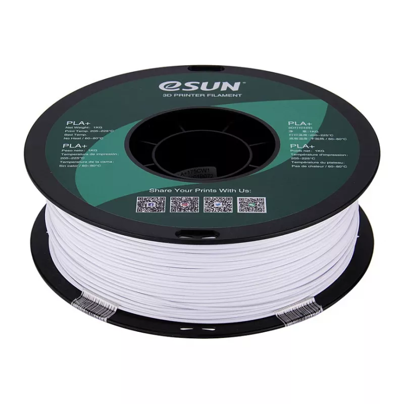 ESUN PLA+ 1,75 mm Kaltweiß 1 kg 3D-Drucker Filament