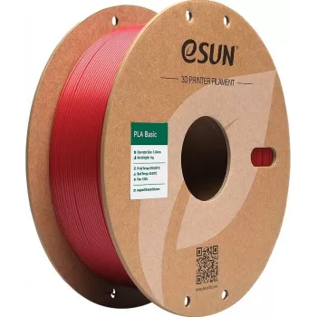 eSUN PLA BASIC 1,75mm Feuerwehrrot 1kg 3D-Drucker-Filament PLA-BASIC175O-FR1P1