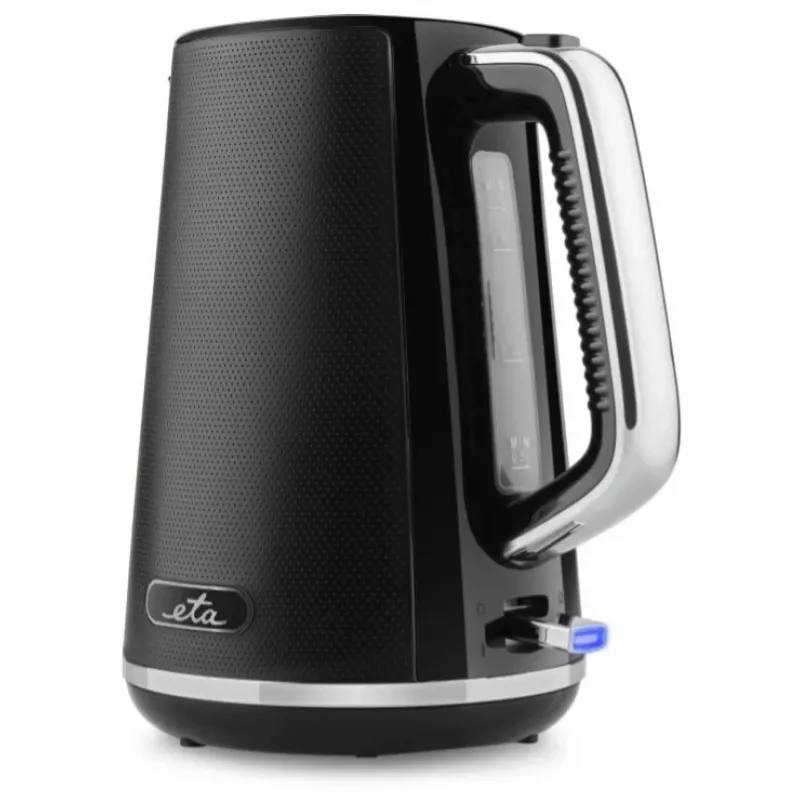 ETA Nora Wasserkocher 1,7 l, 2200 W, Schwarz, kabellos mit 360°-Drehfuß