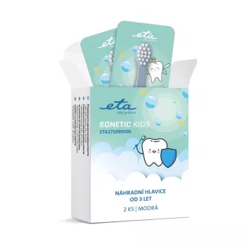 ETA Sonetic Kids 171090500 Ersatzbürstenköpfe - 2er-Pack, Blau