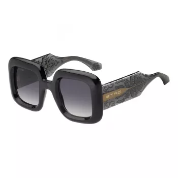 ETRO Damen-Sonnenbrille ETRO0015SKB7 - Havanna-Acetatrahmen, braune Gradientengläser, 48/29/145 mm