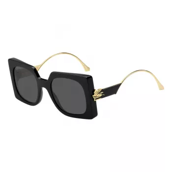 ETRO Damensonnenbrille ETRO0026S807 in Schwarz mit grauen Gläsern - Butterfly-Rahmen 54/23/140