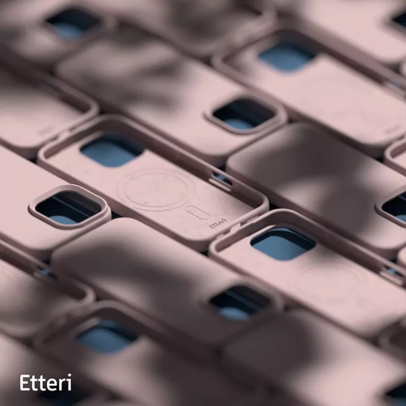 ETTERI Silicone Mag Case für iPhone 16 Pro 6,3 Zoll Hellrosa