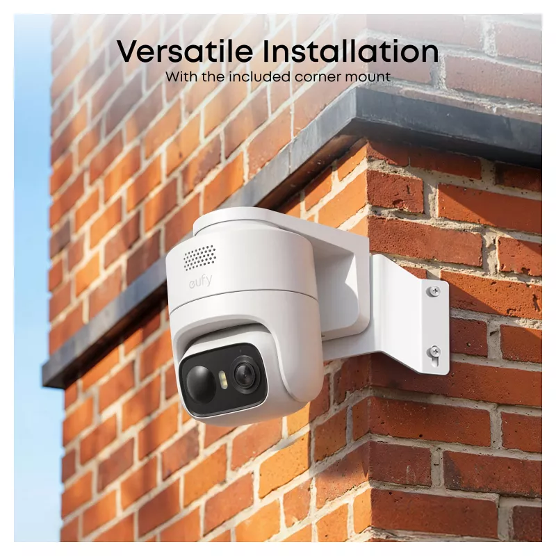 eufy eufyCam C36 solo 4K UHD kabellose Solar-Sicherheitskamera, Weiß