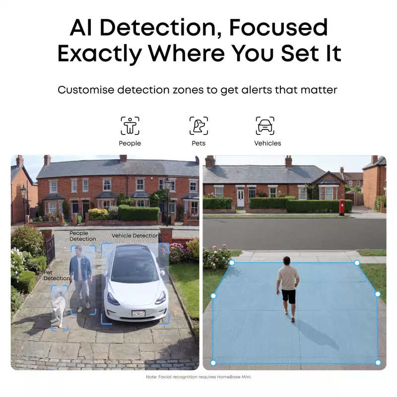 eufy eufyCam C36 solo 4K UHD kabellose Solar-Sicherheitskamera, Weiß