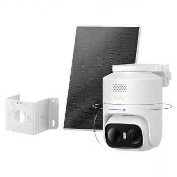 eufy eufyCam C36 solo 4K UHD kabellose Solar-Sicherheitskamera, Weiß