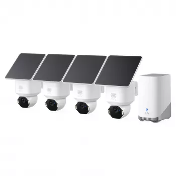 Eufy SoloCam E42 2K kabellose Sicherheitskamera mit 8 GB Speicher, Farb-Nachtsicht, IP65, KI-Menschenerkennung, kompatibel mit Alexa