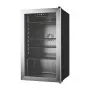 EUHOMY BR001 Getränkekühlschrank 126 Dosen 3,2 cu ft Kompressorkühlung Schwarz Edelstahl