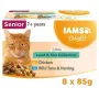 EUKANUBA IAMS Delights Senior Land & Sea Collection in Sauce – Nassfutter für Katzen – 8 x 85 g
