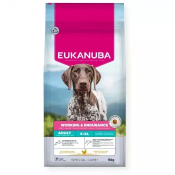 Eukanuba Working Endurance Trockenfutter für Hunde mit Huhn 15 kg