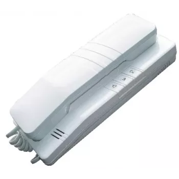 EURA ADA-38A3 4-Draht Analog-Gegensprechhörer für RL-3203H-Systeme, Weiß