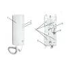 EURA ADA-38A3 4-Draht Analog-Gegensprechhörer für RL-3203H-Systeme, Weiß