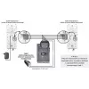 EURA ADA-38A3 4-Draht Analog-Gegensprechhörer für RL-3203H-Systeme, Weiß