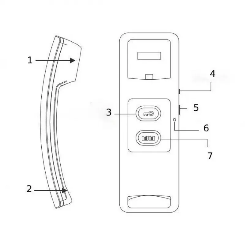 EURA ADP-24A3 Weiß 2-Draht Audio-Gegensprechanlage