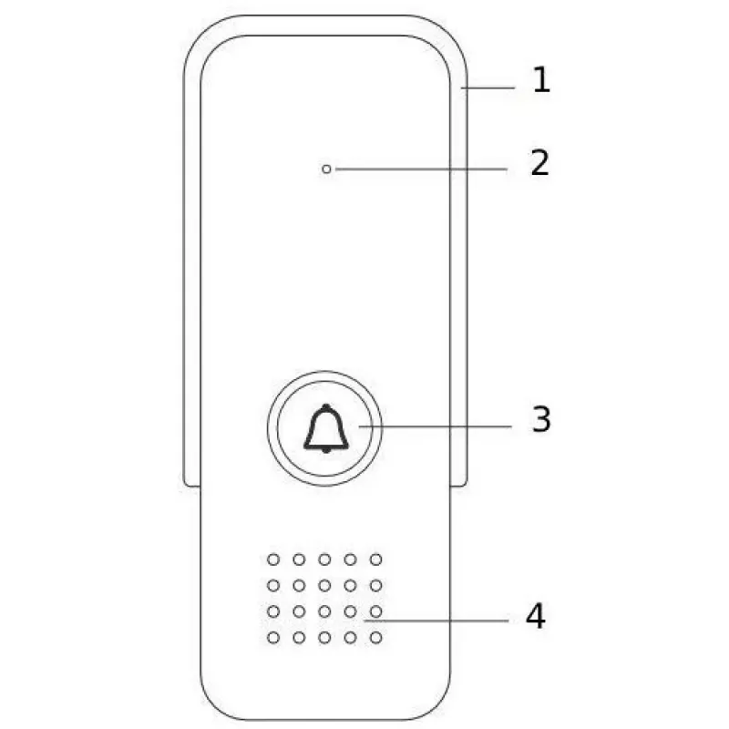 EURA ADP-24A3 Weiß 2-Draht Audio-Gegensprechanlage