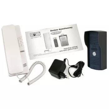 EURA ADP-42A3 (RL-3203M) 7-Zoll TFT-LCD Video-Türsprechanlagen-Set - Weiß