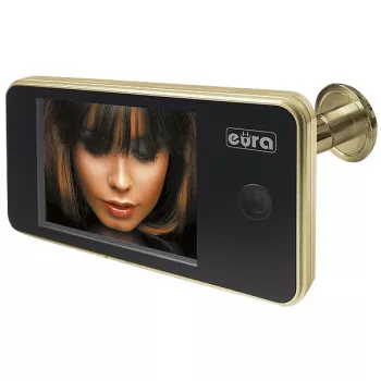 EURA VDP-01C1 ERIS Digitaler Türspion 3,2 inch LCD Gold
