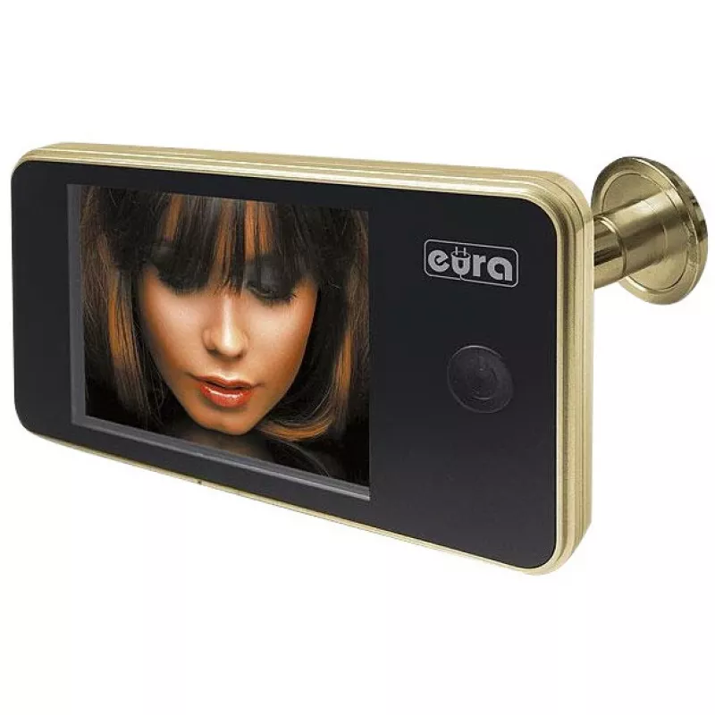 EURA VDP-01C1 ERIS Digitaler Türspion 3,2 inch LCD Gold