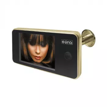 EURA VDP-01C1 ERIS Digitaler Türspion 3,2 inch LCD Gold
