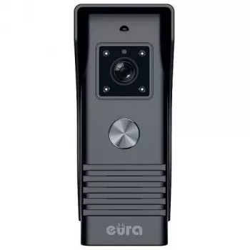 EURA VDP-45A3 ALPHA 7-Zoll Farb-Video-Türsprechanlage, Schwarz