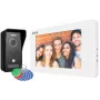 EURA VDP-76A3 7-Zoll kabelgebundene Video-Türsprechanlage mit Monitor, Weiß