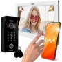 EURA VDP-99C5 Video-Türsprechanlage, 7-Zoll-Touchscreen, WiFi, RFID, Tuya, Weiß