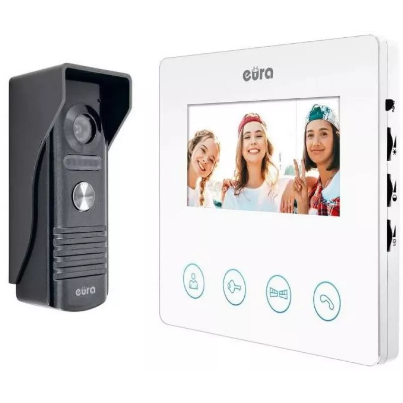 Eura Video-Türsprechanlage EURA VDP-52A3ATIRA Weiß