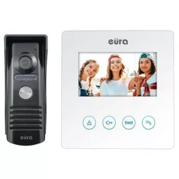 Eura Video-Türsprechanlage EURA VDP-52A3ATIRA Weiß