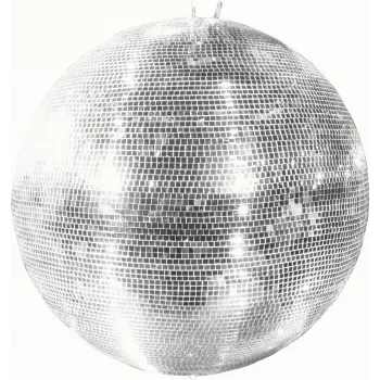 Eurolite 5010160A Spiegelkugel 150 cm Echte Glasfacetten Silber