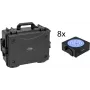 EUROLITE 8-teiliges LED PAR Set mit RGBW IP65 Uplights und Lade-Flightcase