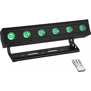 EUROLITE AKKU IP BAR-6 Entry QCL QuickDMX IP65 LED-Lichtleiste RGBW batteriebetrieben