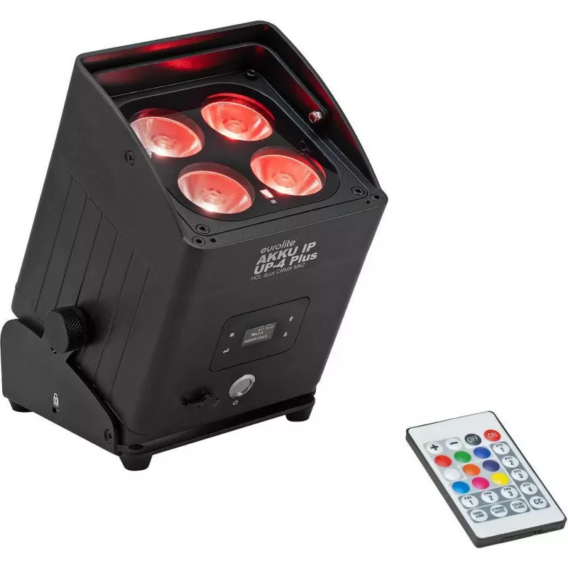EUROLITE AKKU IP UP-4 Plus HCL Spot CRMX MK2 IP65 4x10W RGBWA/UV Akku 13,5h